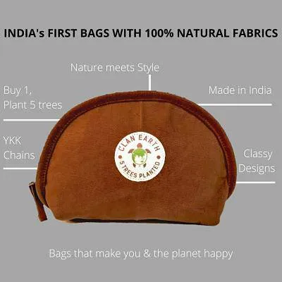 Pika Pouch - Plastic-Free & Cruelty-Free Organizer - Walnut Brown