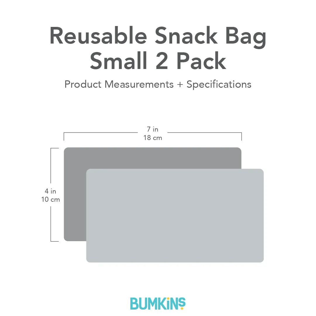 Reusable Snack Bag, Small 2 Pack: Double Check