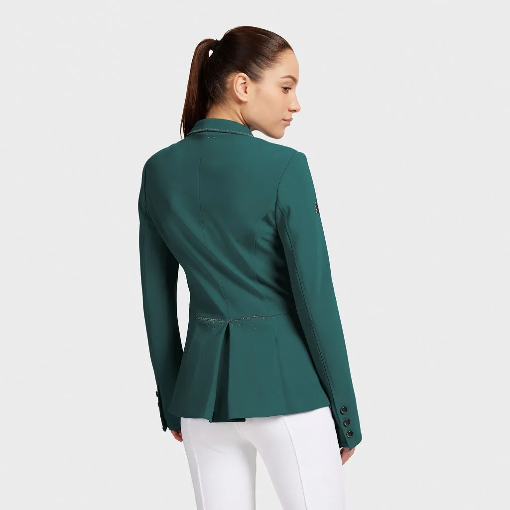 Samshield Victorine Crystal Fabric Ladies Competition Jacket - Posy Green Limited Edition