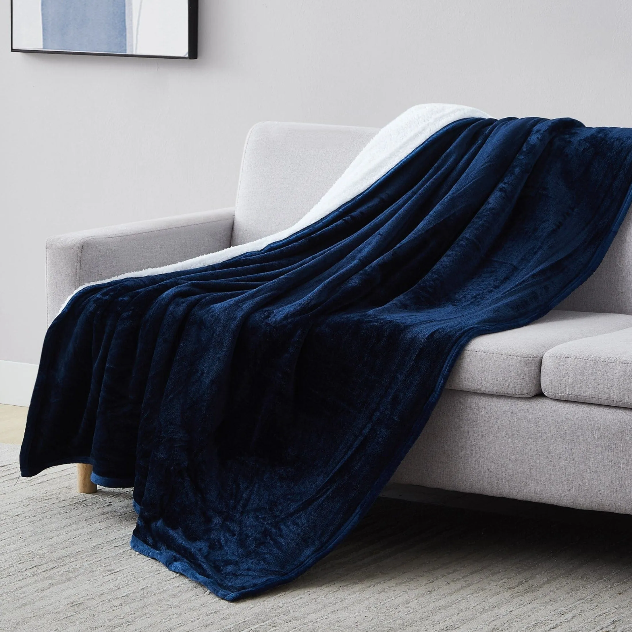 Sherpa-Fleece Oversized Reversible Blankets and Throws