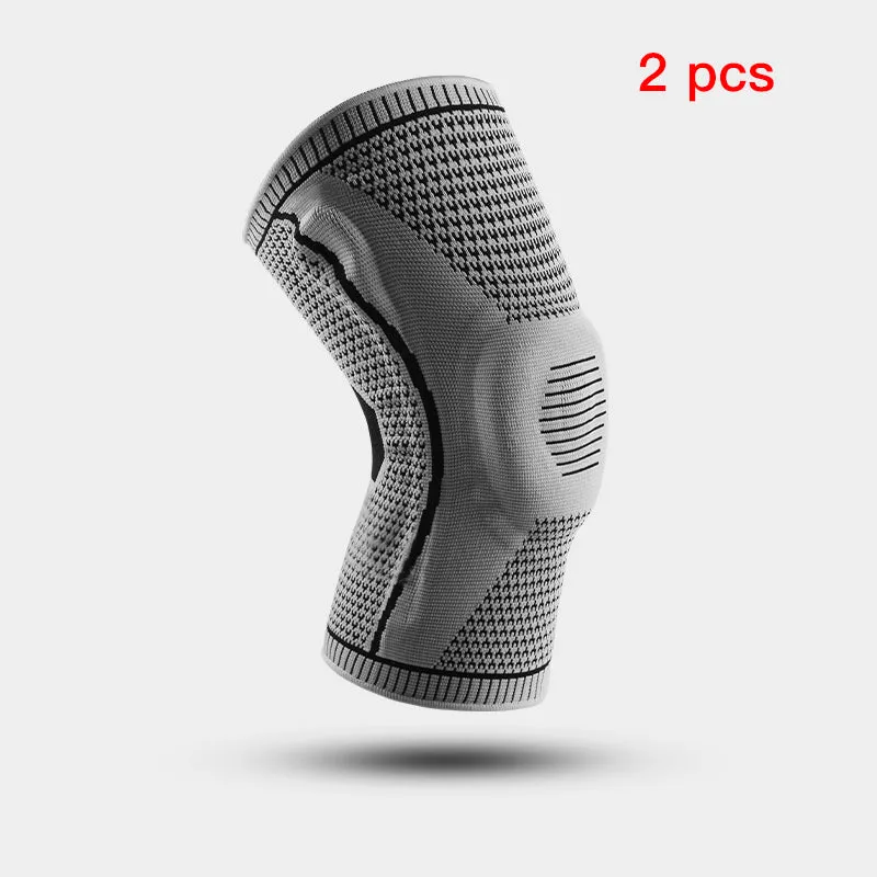 Silicone Full Knee Pads Brace Strap Patella Medial Support Dropshipping Compression Protection Sport Pads Running Basketball