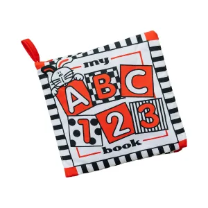 Soft Cloth Book of ABCs in High Contrast Black White Red