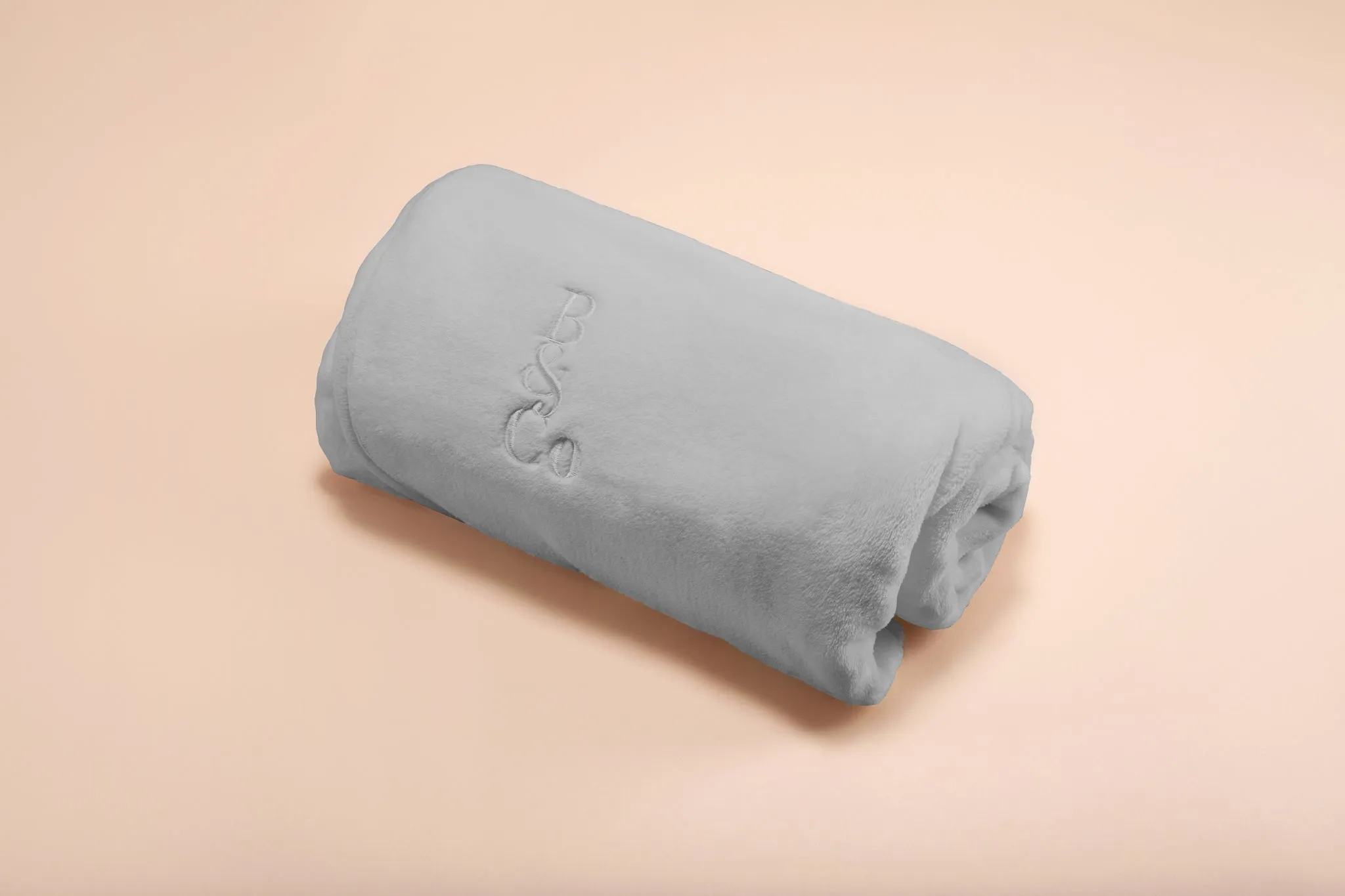 Soft Fleece Blanket in Light Grey