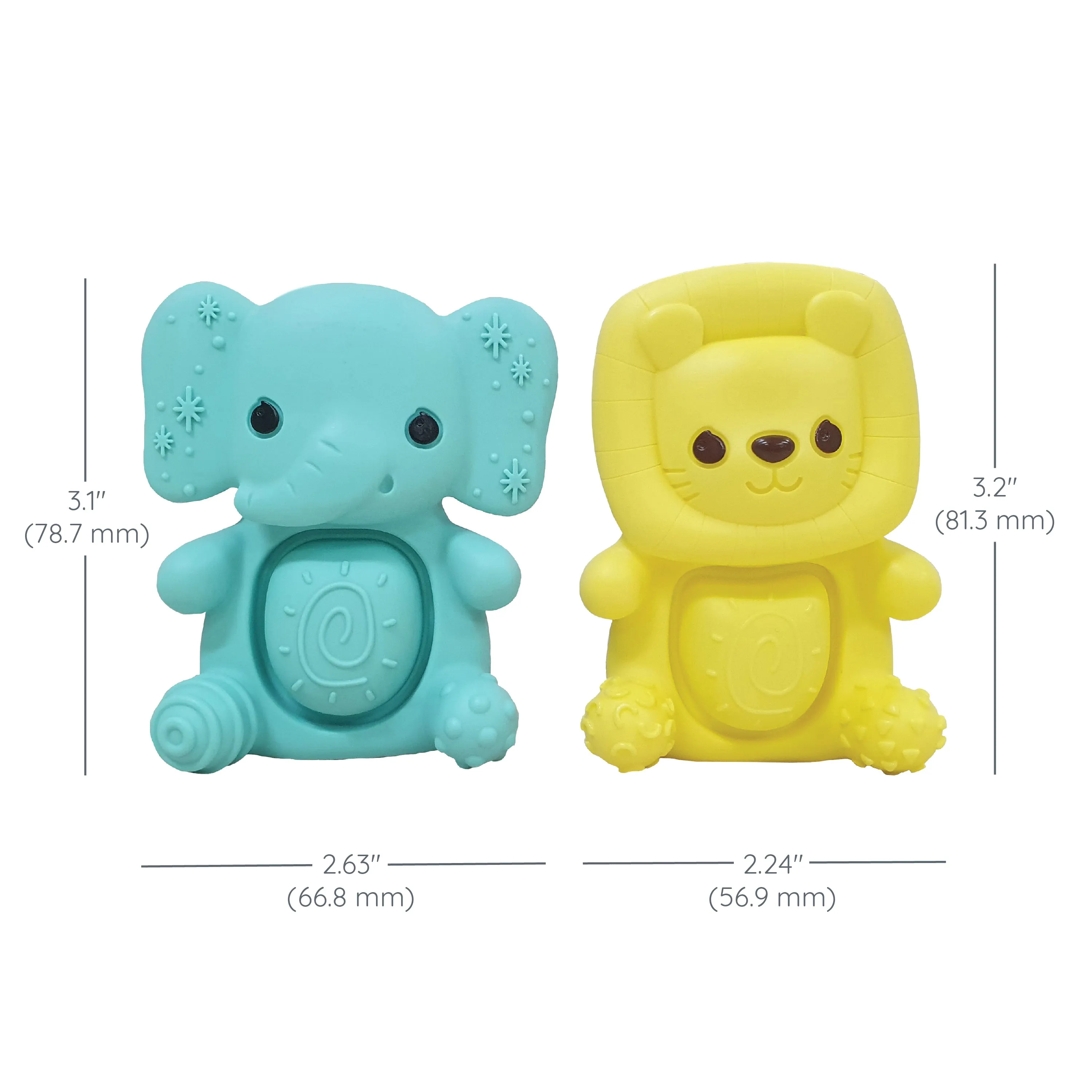 TEETHIMAL POP PALS Elephant & Lion