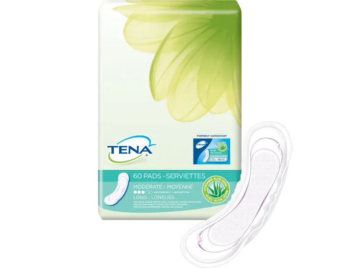 Tena 80600 Pads Moderate With Aloe Vera Long, Length 30cm (12")