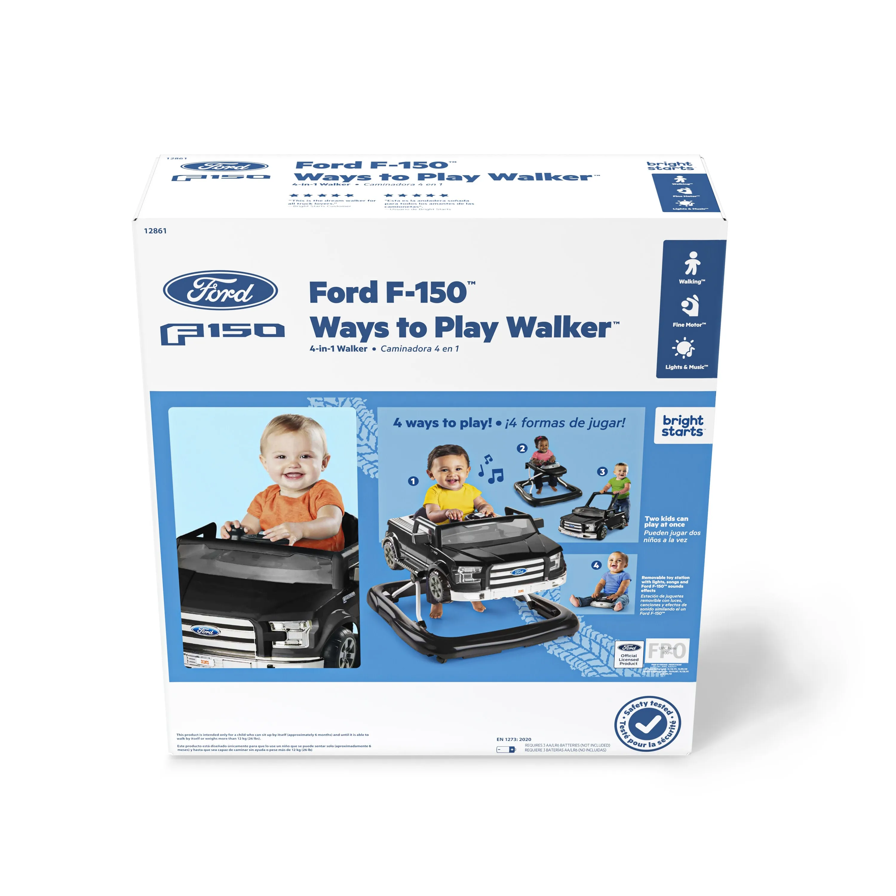 Ways to Play Walker - Ford F-150, Agate Black, 4-in-1 Walker