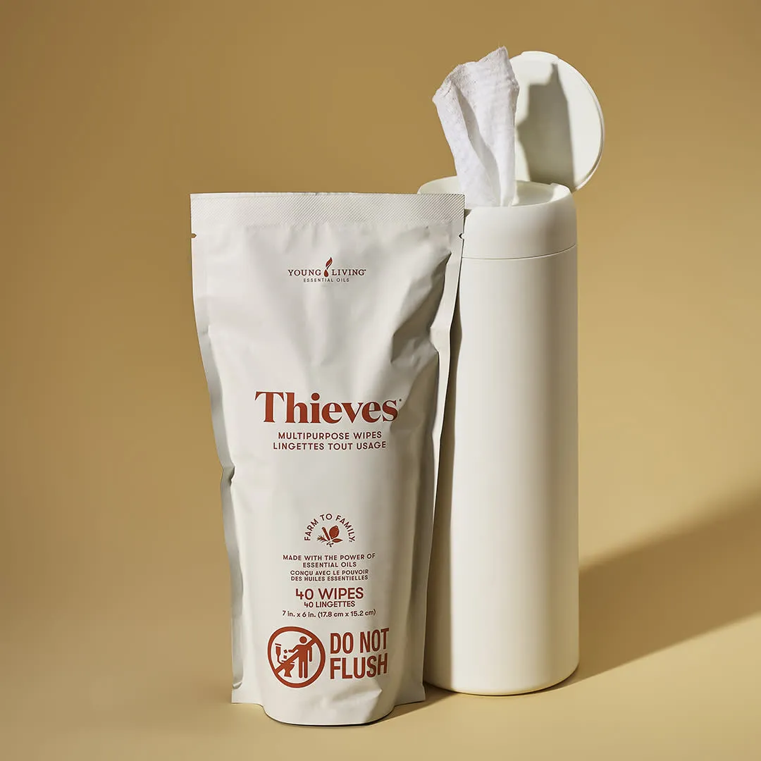 Young Living Thieves® Multipurpose Wipes Collection